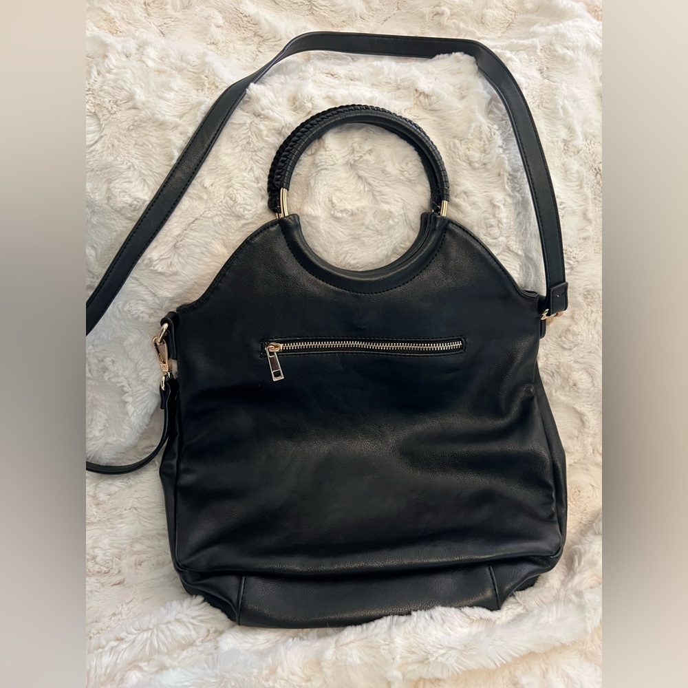 Sole Society Black Leather Bag